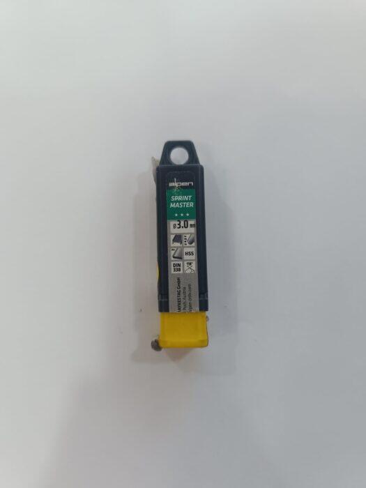 جعبهٔ مته آلپن اسپرینت مستر با درج ۳٫۰ میلیمتر، HSS و DIN 338