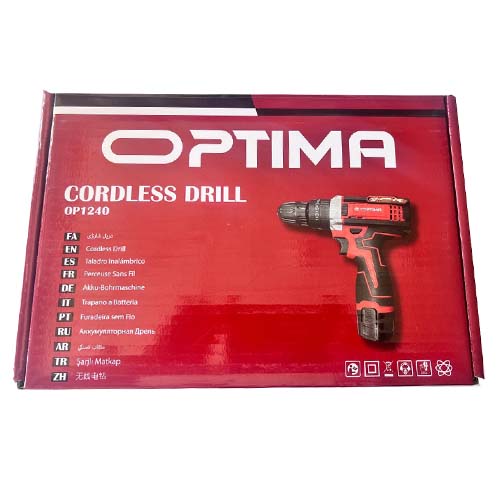 دریل شارژی 12 ولت تک باطری 1240 OPTIMA - تصویر محصول