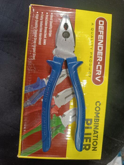 انبردست ۸ اینچ دسته آبی روی جعبه DEFENDER-CRV